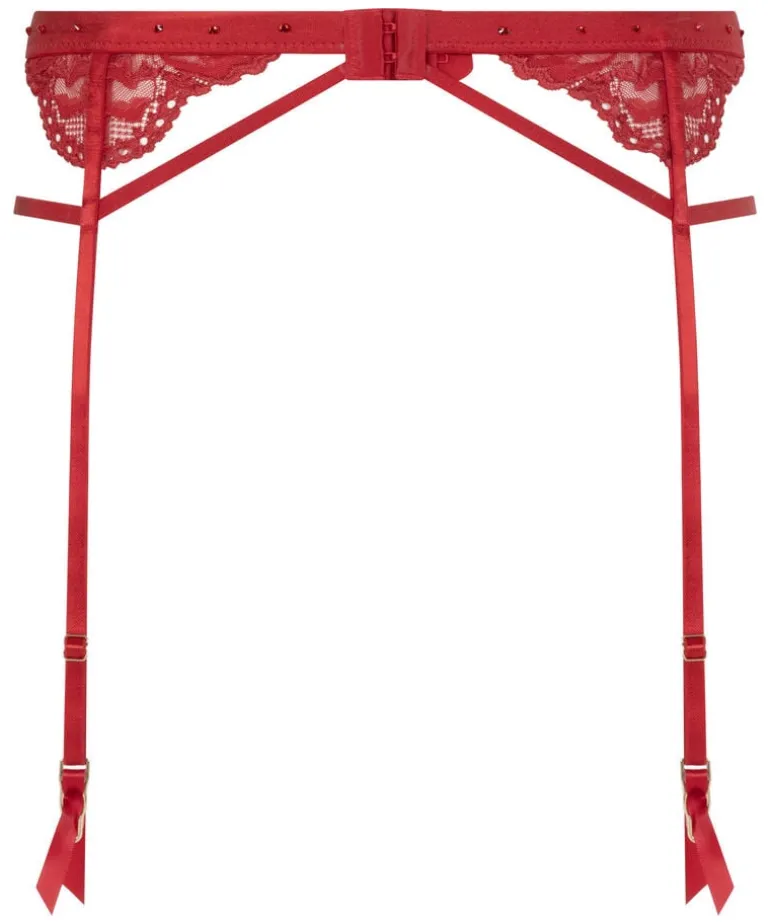 Private Jacky Suspenders - Red