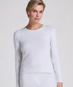 Pyjama top Pointelle - Gray