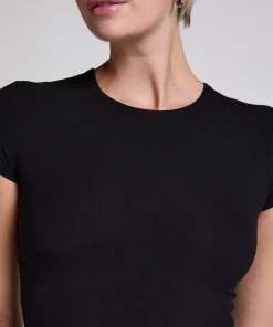 Pyjama Top Rib Essential - Black