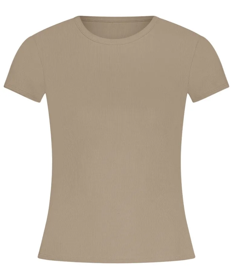 Pyjama Top Rib Essential - Beige
