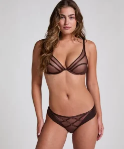 Rianne Non-Padded Underwired Bra - Brown