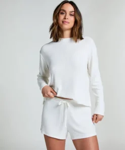 Rib Shorts - White