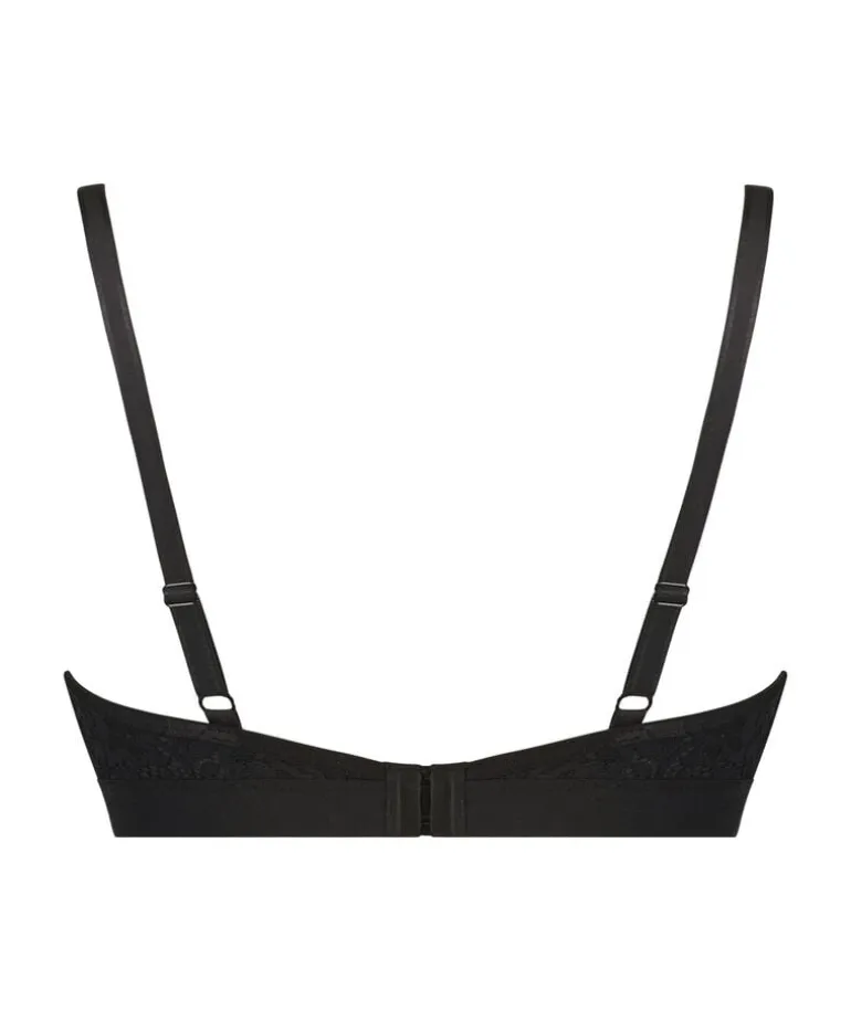 Rose Padded Maternity Nursing Bra - Black