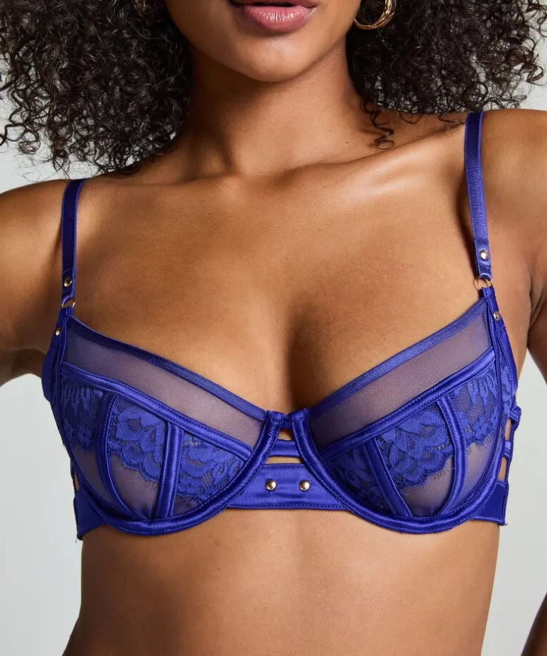 Sable Non-Padded Underwired Bra - Blue
