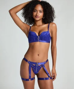 Sable Padded Underwired Push-up Bra - Blue