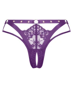 Sadie Brazilian with open crotch - Purple