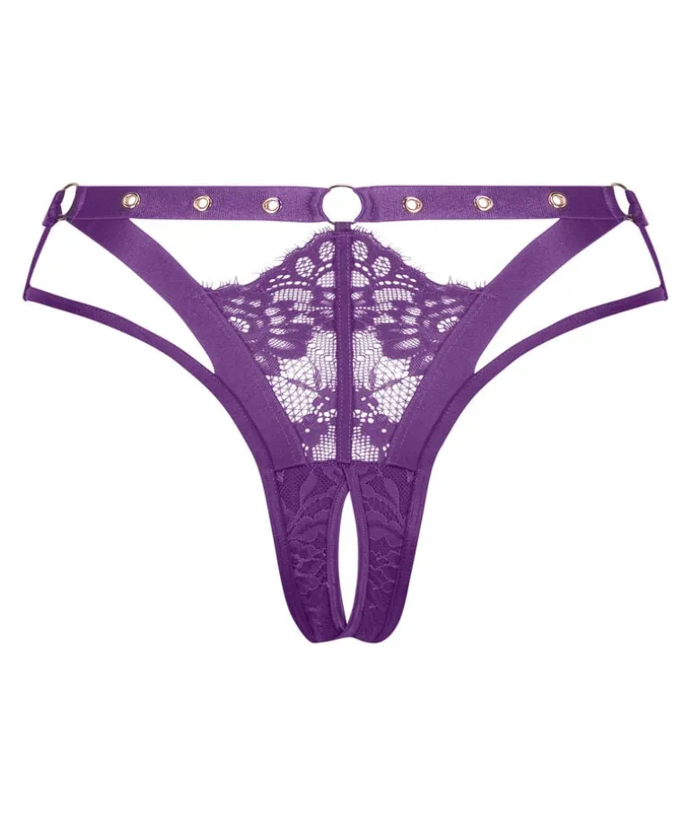Sadie Brazilian with open crotch - Purple