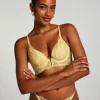 Sali Padded Underwired Longline Bra - Yellow