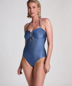 Sardinia Bandeau Bathinsuit - Blue