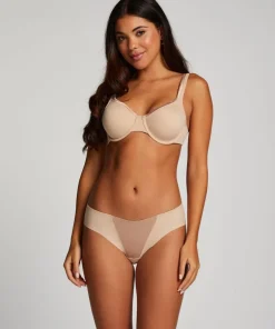 Satin Fleece Brief - Beige