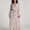 Satin Kimono - Beige