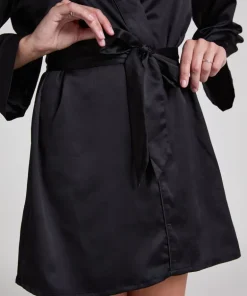 Satin kimono - Black