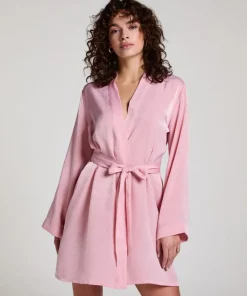 Satin Kimono - Pink
