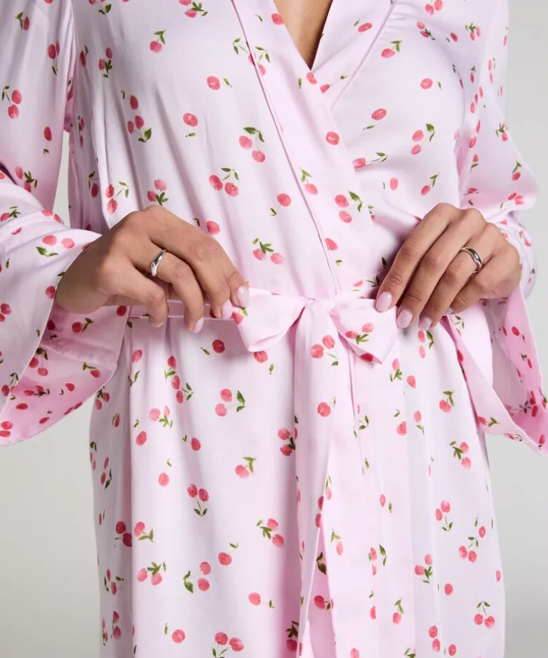 Satin Kimono - Pink