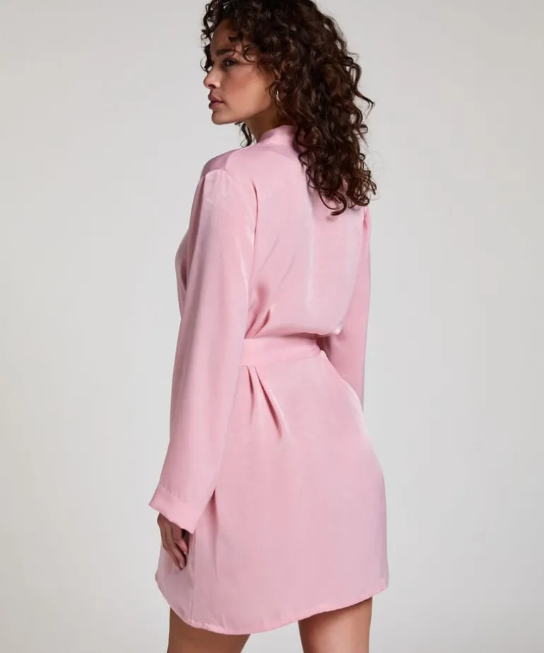 Satin Kimono - Pink