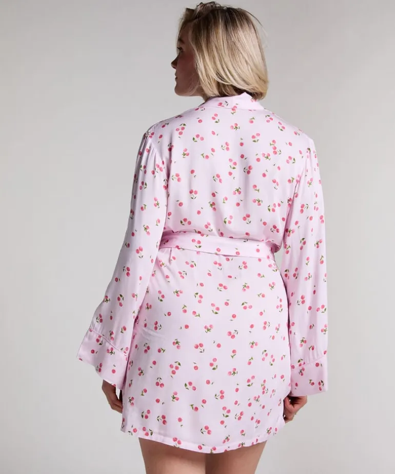 Satin Kimono - Pink