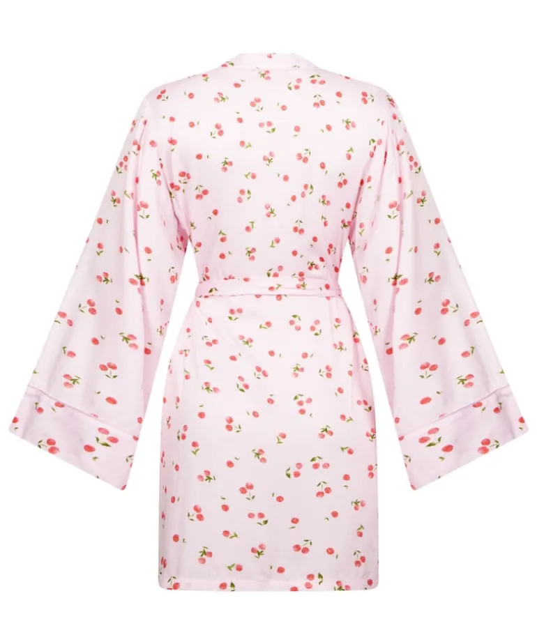 Satin Kimono - Pink