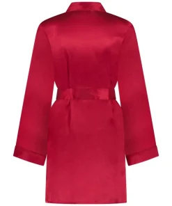 Satin Kimono - Red