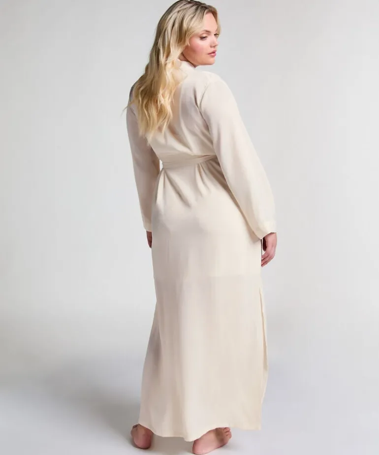 Satin Kimono - White