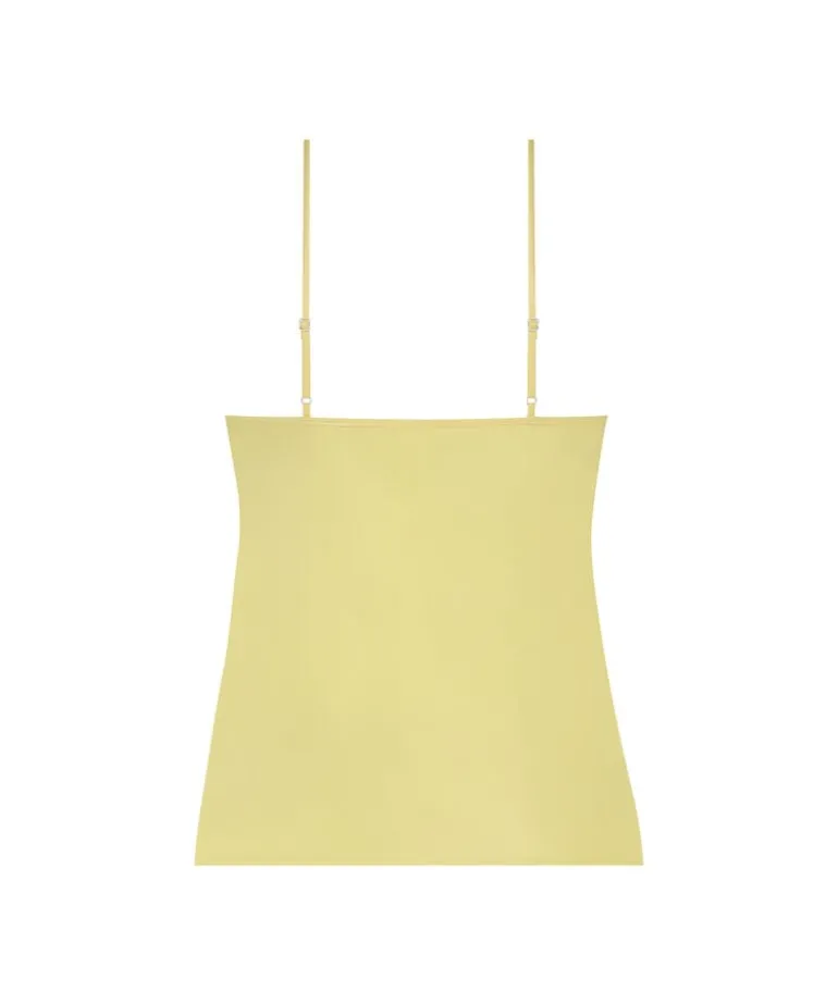 Satin Lace cami top - Yellow