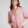 Satin Long-Sleeved Jacket - Pink