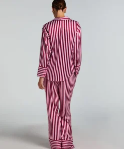 Satin Long-Sleeved Jacket - Pink