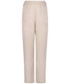 Satin Trousers - Beige