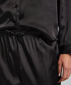 Satin Trousers - Black
