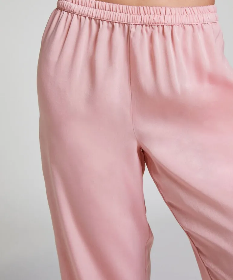 Satin Trousers - Pink