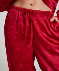 Satin Trousers - Red
