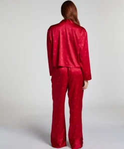 Satin Trousers - Red