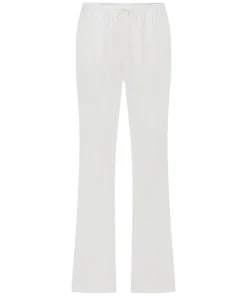 Satin Trousers - White