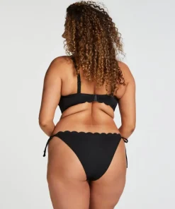 Scallop Bikini Bottoms - Black