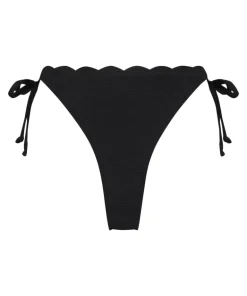 Scallop Bikini Bottoms - Black