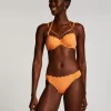 Scallop Lurex Rio Bikini Bottoms - Orange