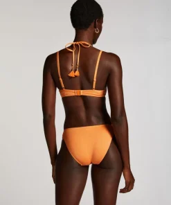 Scallop Lurex Rio Bikini Bottoms - Orange