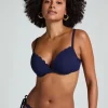 Scallop push-up underwired bikini top Cup A - E - Blue