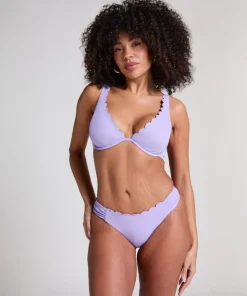 Scallop Rio Bikini Bottoms - Purple
