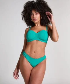 Scallop Rio Bikini Bottoms - Green