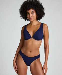 Scallop Rio Bikini Bottoms - Blue