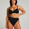 Scallop Rio Bikini Bottoms - Black