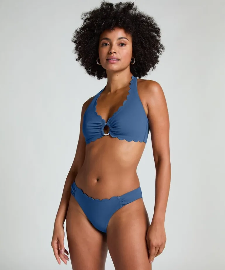 Scallop Rio Bikini Bottoms - Blue