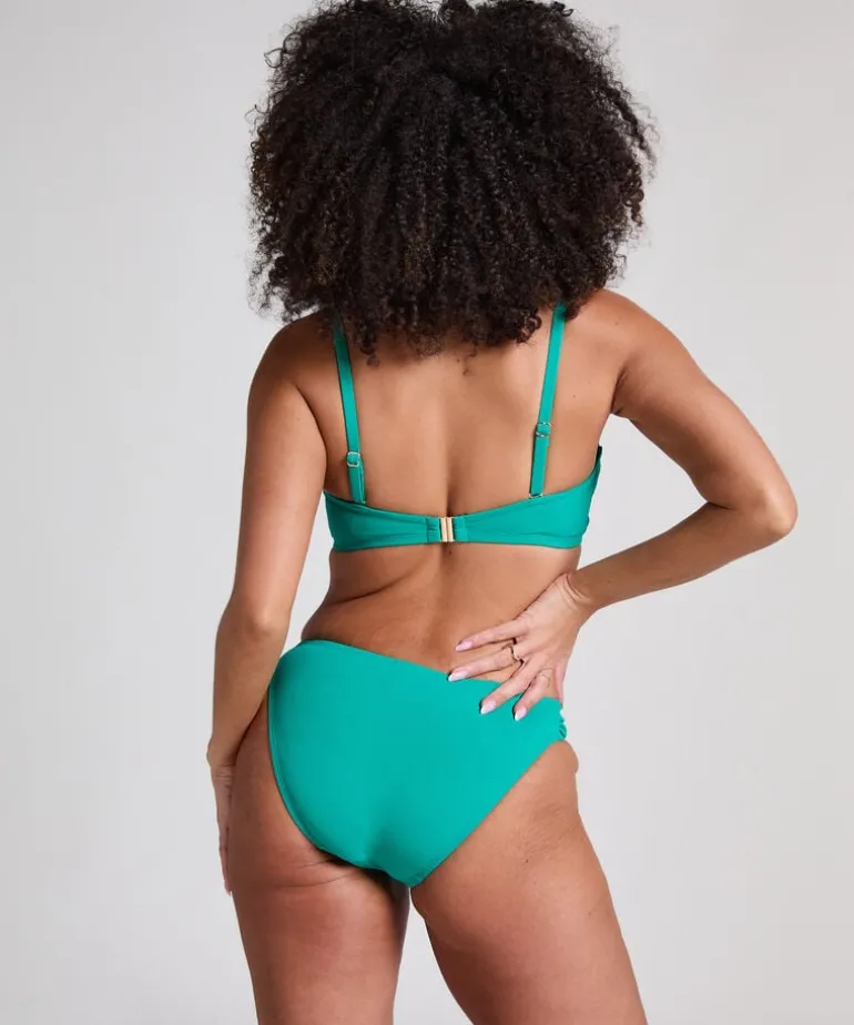 Scallop Rio Bikini Bottoms - Green