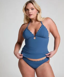 Scallop Rio Bikini Bottoms - Blue