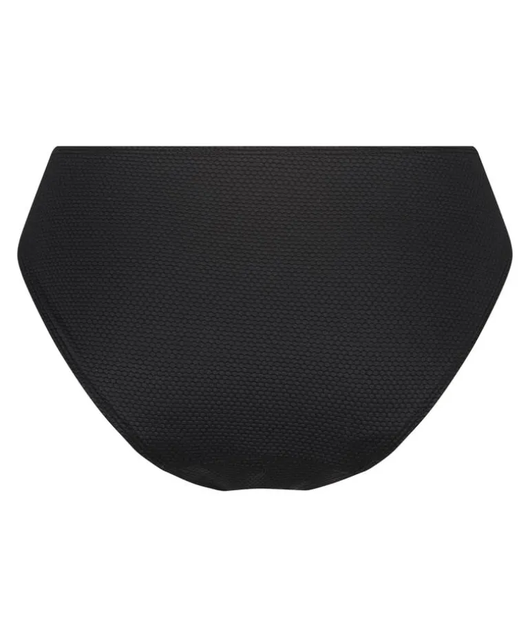 Scallop Rio Bikini Bottoms - Black