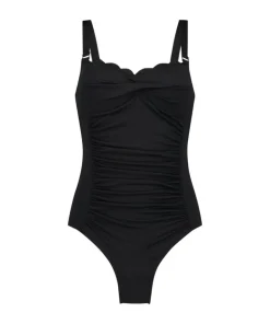 Scallop swimsuit - Black