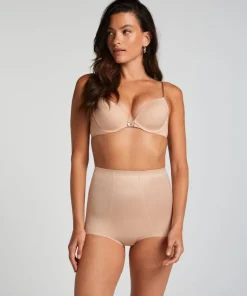 Sculpting scuba high waisted brief - Beige