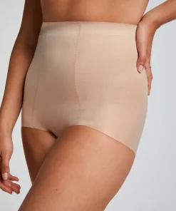 Sculpting scuba high waisted brief - Beige