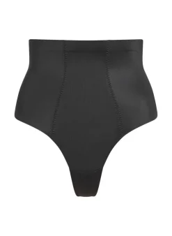 Sculpting scuba high waisted thong - Black