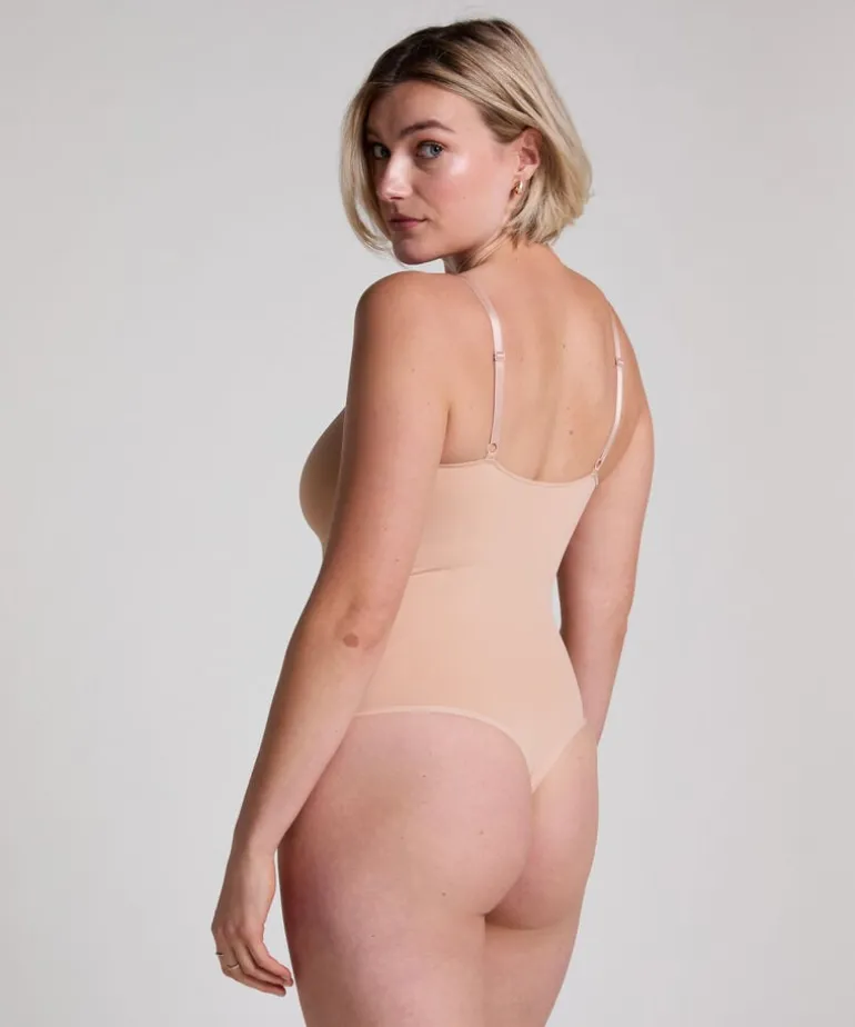Seamless Enhancing High Leg Body - Beige